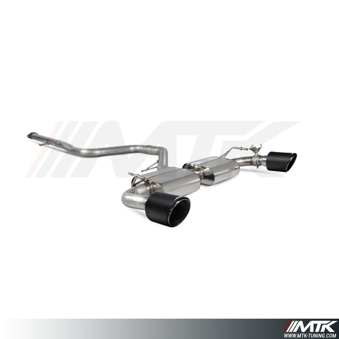 Catback avec tube intermediaire et emplacement pour les valves  Hyundai i30N Performance sans FAP